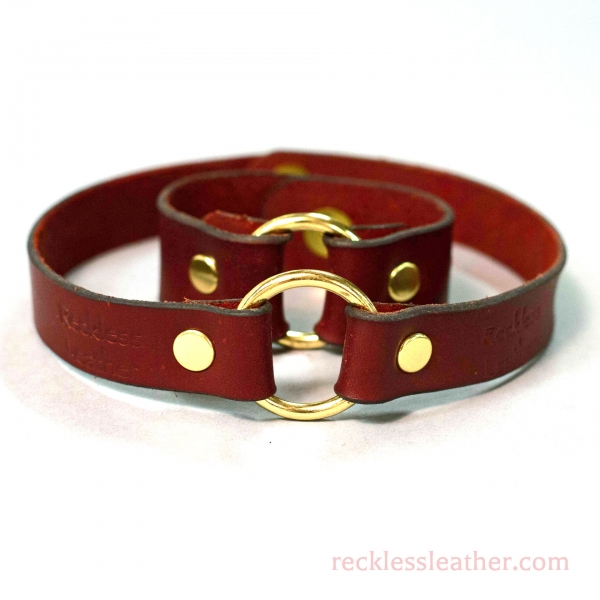 Ring Choker, Bracelet, & Set - Reckless Leather - For The Curious & The Serious